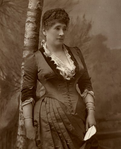 Rouva John Wood, brittiläinen näyttelijä ja teatterijohtaja, 1888. tekijältä Ernest Barraud
