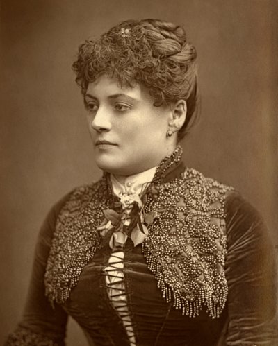 Sophie Eyre, brittiläinen näyttelijä, 1887. tekijältä Ernest Barraud