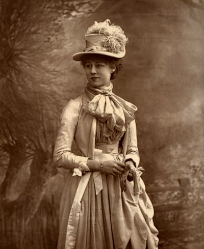 Violet Vanbrugh, brittiläinen näyttelijä, 1887. tekijältä Ernest Barraud