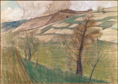 Maisema Savièsen ympäristössä tekijältä Ernest Bieler