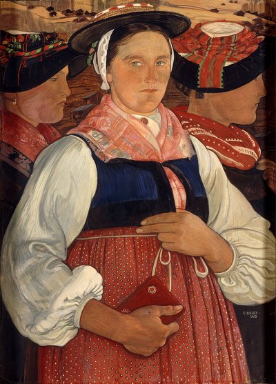 Kolme Valais tyttöä tekijältä Ernest Bieler
