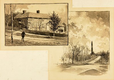 Talo/monumentti metsässä tekijältä Ernest C. Peixotto