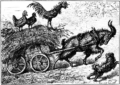 Kuvitus lastenkirjasta Little Bo-Peep, c1880. tekijältä Ernest Henry Griset