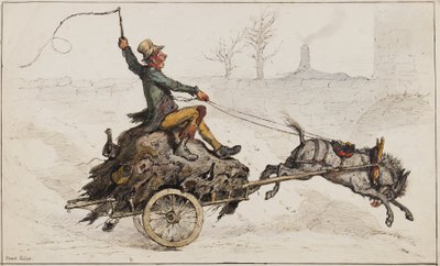 Pois kotoa (muste & wc paperille) tekijältä Ernest Henry Griset