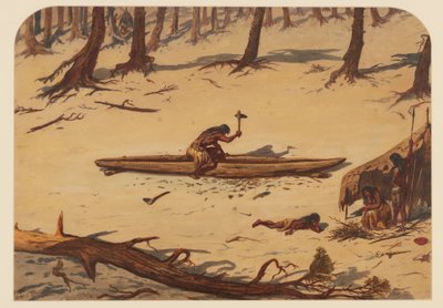Esihistoriallinen leiri, 1871 tekijältä Ernest Henry Griset