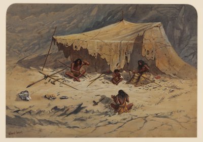 Esihistoriallinen leiri, 1871 tekijältä Ernest Henry Griset