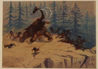 Woolly Mammoth, 1871 tekijältä Ernest Henry Griset