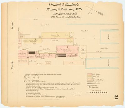 Hexamer General Survey; osa 1, levy 21, 1866 (käsinvärinen kaiverrus) tekijältä Ernest Hexamer