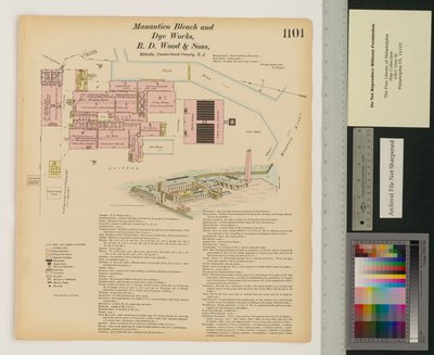Manantico Bleach and Dye Works, Hexamer General Surveys, nide 12, levy 1101. tekijältä Ernest Hexamer