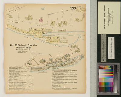 Octoraro Mills, Rowlandville, Maryland, Hexamer General Surveys, 1876 tekijältä Ernest Hexamer