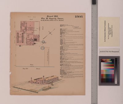Record Mill, Elkton, Maryland, Hexamer General Surveys, 1884 tekijältä Ernest Hexamer