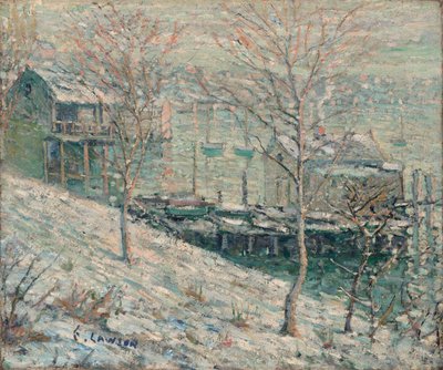 Harlem River Winter Scene tekijältä Ernest Lawson