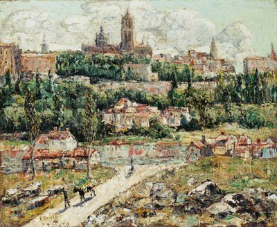 Segovia, Espanja, n. 1916 (öljy kankaalle) tekijältä Ernest Lawson