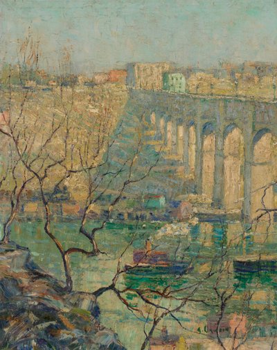 Näkymä sillalle tekijältä Ernest Lawson