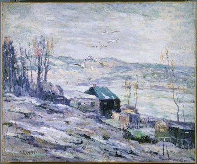Tuulinen päivä, Bronx River tekijältä Ernest Lawson