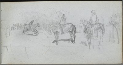 Luonnoskirja, sivu 52: Kuvatutkimus tekijältä Ernest Meissonier