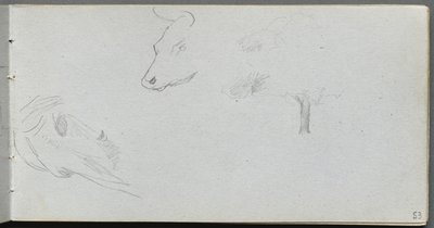 Luonnoslehti, sivu 53: Animal Studies ja Tree Study tekijältä Ernest Meissonier