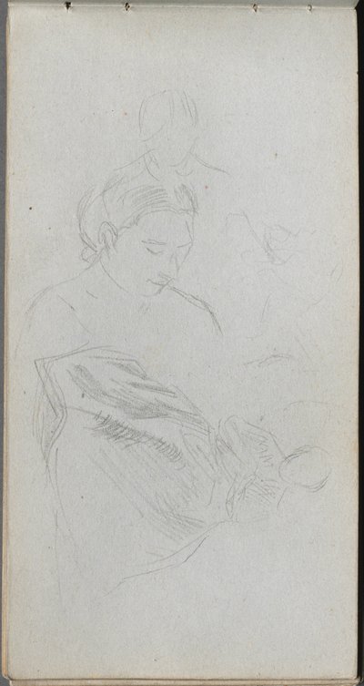 Luonnoskirja, sivu 82: Kuvien tutkimus. tekijältä Jean Louis Ernest Meissonier