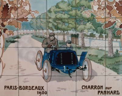 Charron ajamassa Panhard-autolla Pariisin ja Bordeaux