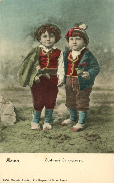 Ciociazin puvut (värillinen kuva) tekijältä Ernest Richter