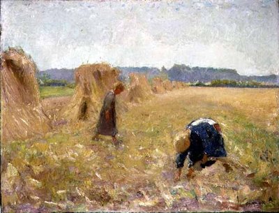 The Harvest, n. 1929 (öljy kankaalle) tekijältä Ernest Welvaert