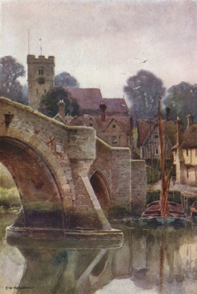 Aylesford (väri litho) tekijältä Ernest William Haslehust