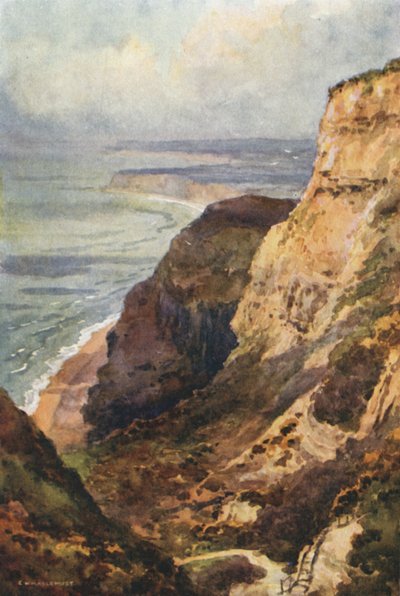 Blackgang Chine (väri litho) tekijältä Ernest William Haslehust