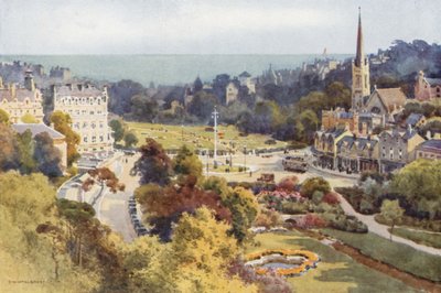 Bournemouth: Mont Doren aukio ja puutarha (värilitho) tekijältä Ernest William Haslehust