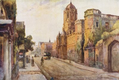 Christ Church (väri litho) tekijältä Ernest William Haslehust
