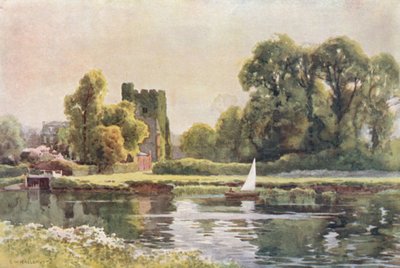 Cookhamin kirkko (värinen lito) tekijältä Ernest William Haslehust