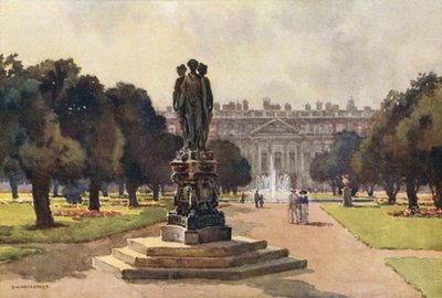 East Front Long Waterista (väri litho) tekijältä Ernest William Haslehust