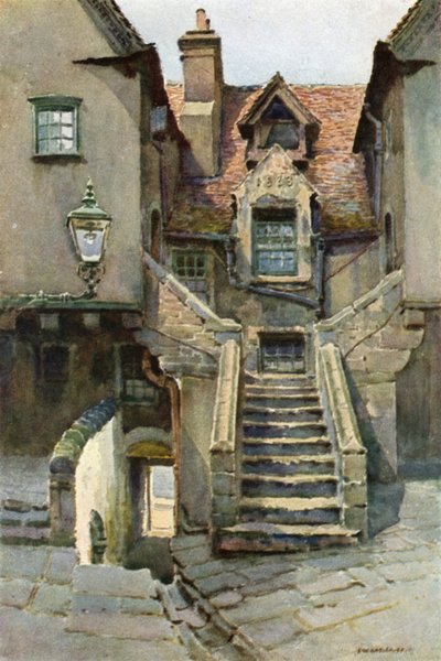 In White Horse Close (väri litho) tekijältä Ernest William Haslehust
