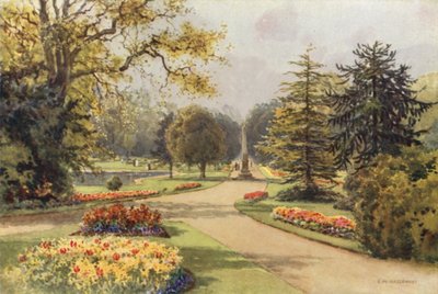 Jephson Gardensissa, Leamingtonissa (väri litho) tekijältä Ernest William Haslehust