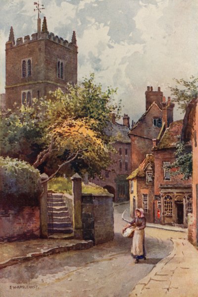 Ollerton (väri litho) tekijältä Ernest William Haslehust