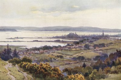 Poole Harbour de Constitutional Hill (litografia de color) finlandès tekijältä Ernest William Haslehust