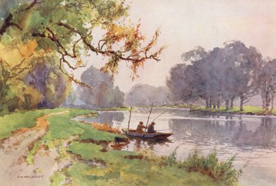 Thames-joki: Weybridge (värilitro). tekijältä Ernest William Haslehust