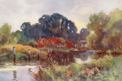 Thames-joki: Pangbourne (värilitro) tekijältä Ernest William Haslehust
