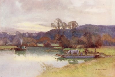 Thames-joki: Nuneham Woods (värilitro). tekijältä Ernest William Haslehust