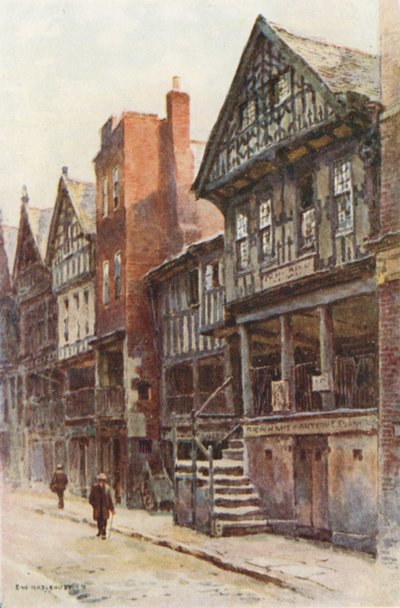 Watergate Street (väri litho) tekijältä Ernest William Haslehust