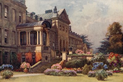 Welbeck Abbey (väri litho) tekijältä Ernest William Haslehust