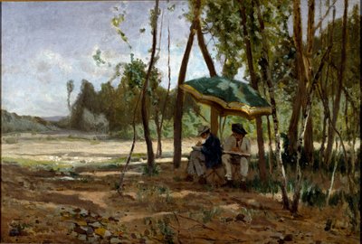 Ernesto Rayperin (1840-1873) maalaajien maalaus Genes Galleria d