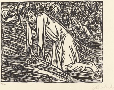 Kristus Getsemanessa tekijältä Ernst Barlach