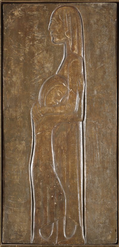 Leski ja tytär: Study for Memorial for the Dead of I World War tekijältä Ernst Barlach