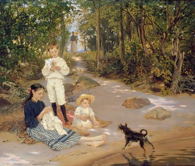 Taiteilijaperhe, 1880-luku tekijältä Ernst Friedrich von Liphardt