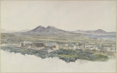 Näkymä Napolin yli, Pompeji ja Vesuvius tekijältä Ernst Fries