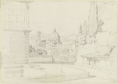 Firenze Giardino di Bobolista nähtynä tekijältä Ernst Fries