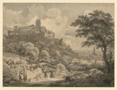 Heidelberg. Näkymä linnalle tekijältä Ernst Fries