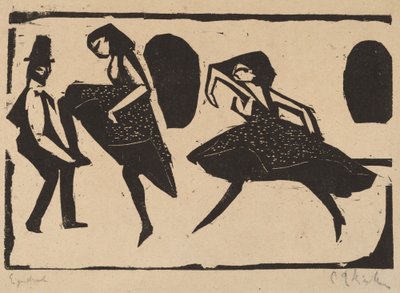 Akrobaattinen tanssi, 1911. tekijältä Ernst Ludwig Kirchner