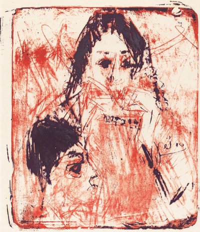 Huuliharppusoitin, 1919. tekijältä Ernst Ludwig Kirchner