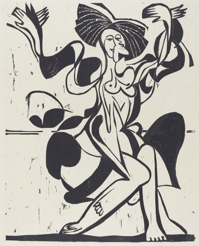 Mary Wigmanin tanssi, 1933. tekijältä Ernst Ludwig Kirchner